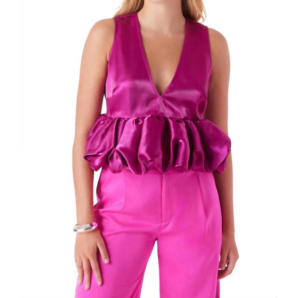 NEW CROSBY BY MOLLIE BURCH hazel tank top in pink party